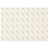 白のエレガント金ゴールドクリスマスパターン テーブルクロス (正面(横))