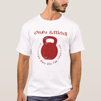 白のオマハKettlebell Tシャツ