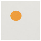 白のオレンジの点 ファブリック (クローズアップ)