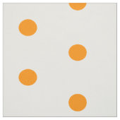 白のオレンジの点 ファブリック (見本)