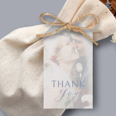 白のオーバーレイ | カップル結婚写真に感謝 ギフトタグ