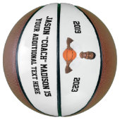 白のカスタマイズ可能な写真 バスケットボール (縦)