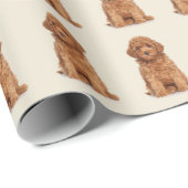 白のカスタム写真画像写真ロゴパターン ラッピングペーパー (ロールコーナー)