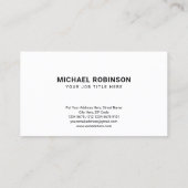 白のカスタム縦ミニマルのロゴ 名刺 (裏面)