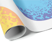 白のカラフルイースター卵のシームレスなパターン  ラッピングペーパー (ロールコーナー)