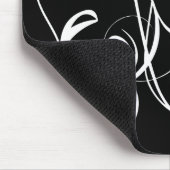 白のカール マウスパッド (コーナー)