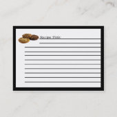 白のクッキーそして他のおいしいデザート 名刺 (裏面)