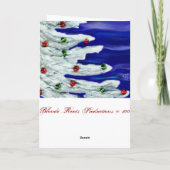 白のクリスマスツリー シーズンカード (裏面)