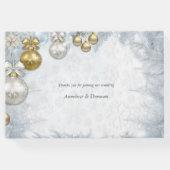 白のクリ結婚スマス ゲストブック (裏面)