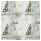 白のクリ結婚スマス ファブリック (クローズアップ)