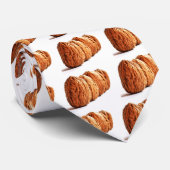 白のクルミのパターン ネクタイ (ロール)