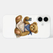 白のコレクションテディベアとiPhone by Na Case-Mate iPhoneケース (裏面 (横))
