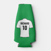 白のサッカーシャツ ボトルクーラー (正面)