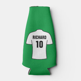 白のサッカーシャツ ボトルクーラー