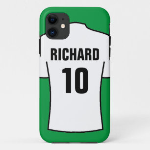 白のサッカーシャツ iPhone 11 ケース