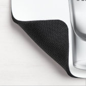 白のショットグラス マウスパッド (コーナー)