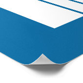 白のシルエット ポスター (角)