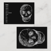 白のスカル、 名刺 (正面/裏面)