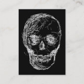 白のスカル、 名刺 (裏面)