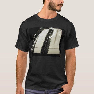 白のストライブ柄との1969年のCamaroの黒 Tシャツ