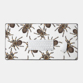 白のタランチュラ デスクマット (キーボード&マウス)