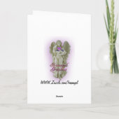 白のダッフォジル空白のサンキューノートカード サンキューカード (裏面)