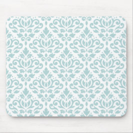 白のダマスク織のPtnのアヒルの卵の青(b)をスクロールして下さい マウスパッド
