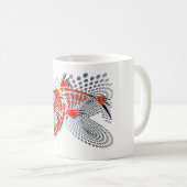 白のデザインを11のozのクラシックのマグ採取して下さい コーヒーマグカップ (正面右)