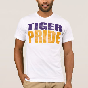 白のトラのプライドの白 Tシャツ