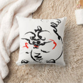 白のドラゴン クッション (ブランケット)