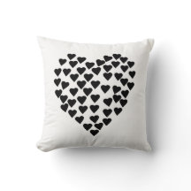 白のハートのハートの黒