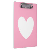 白のハートクリップボード クリップボード (右)