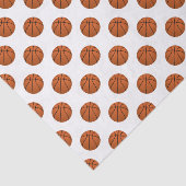 白のバスケットボールボール（茶色） 薄葉紙 (詳細)