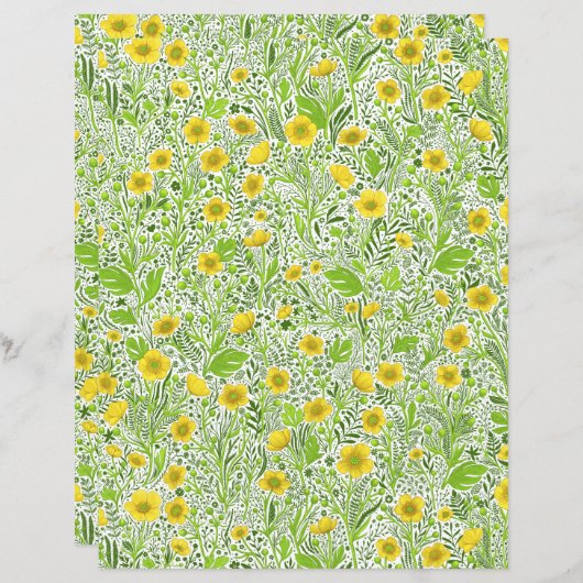 白のバターカップ (正面/裏面)