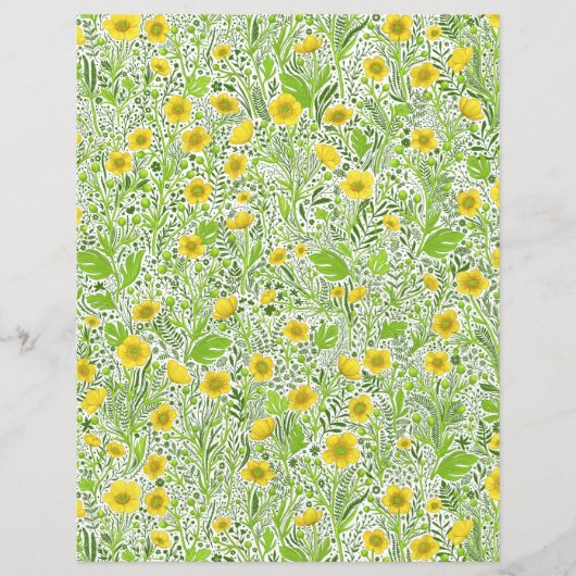 白のバターカップ (正面)