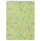 白のバターカップ クリップボード (裏面)