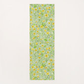 白のバターカップ ヨガマット (正面)