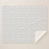 白のバンニのバンチ – シームレスなパターン。 シェルパブランケット (正面(横))