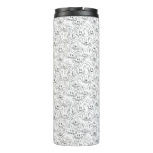 白のバンニのバンチ – シームレスなパターン。 タンブラー (裏面)