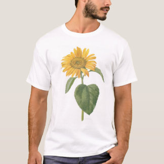 白のヒマワリ Tシャツ
