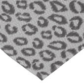 白のヒョウパターンが付いている黒い純レース テーブルクロス (アングル)