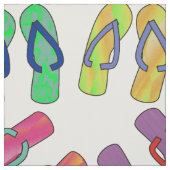 白のビーチサンダル ファブリック (見本)