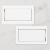 白のフォーマル座席表 プレイスカード (正面/裏面)