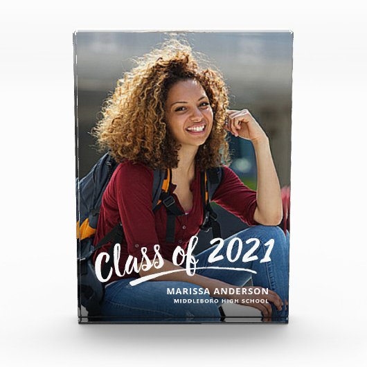 白のブラシスクモダンリプトのGradクラス フォトブロック (正面)