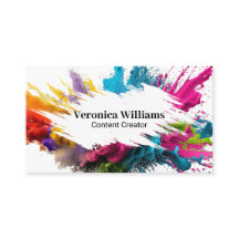 白のブラシストローク | 粉カラフル末