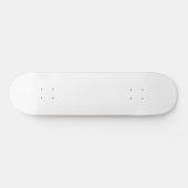 白のブルドッグのスカルのプリント(ブルドッグの避難所NWによって) スケートボード (横)