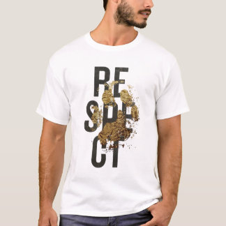 白のプリントメンズTシャツ Tシャツ