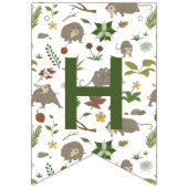 白のベリーフィールドのオポッサム バンティングフラッグ (第2の旗)