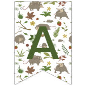 白のベリーフィールドのオポッサム バンティングフラッグ (第3の旗)