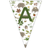 白のベリーフィールドのオポッサム バンティングフラッグ (第3の旗)